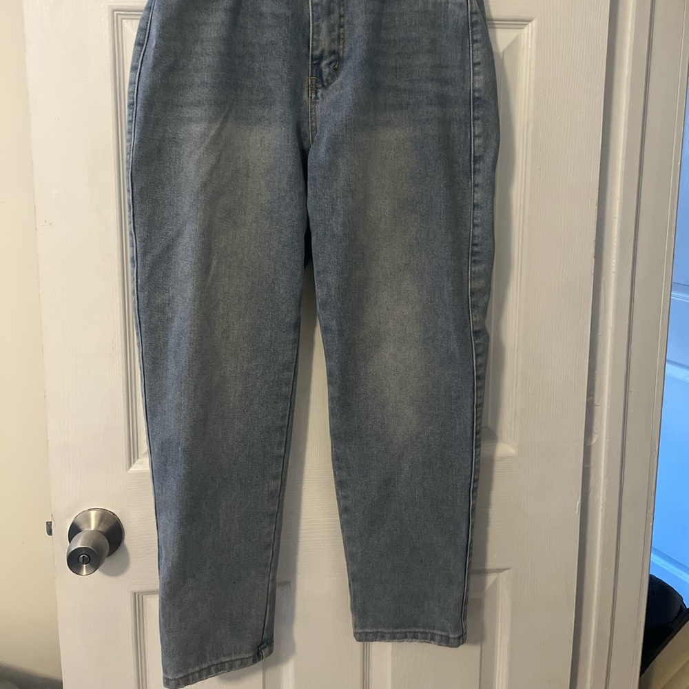 Fashion Nova Sky Blue Relaxed Jeans